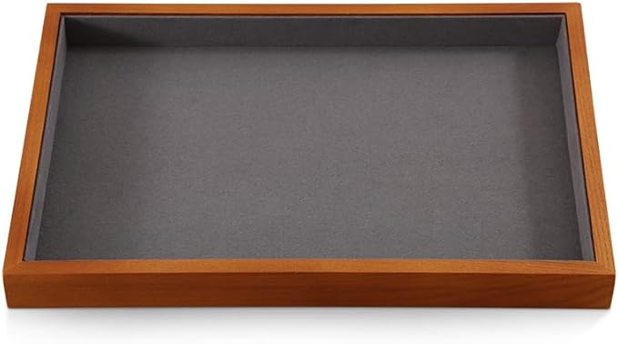 Jewelry Trays, Wood Nightstand Tray,Luxury Jewelry Organizer Drawer,Grey Flat Jewelry Display For Vendors,Ring,Bangle,Watch,Necklace