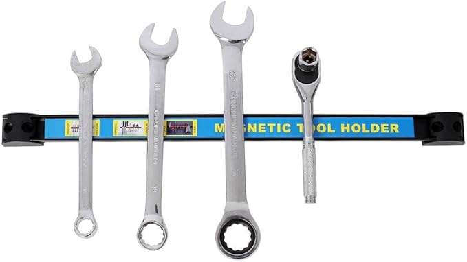 Magnetic Tool Holder 5 Pack, 18" Heavy Duty Magnetic Tool Bar Strip with Mounting Screws, Wall Mounted Metal Tool Organizer Rack for Garage, Workshop, Home, Tool Storage and Organization, Blue