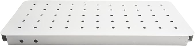 Storage Pegboard for Wall Organization, 14.2" X 7.1" Magnetic-Friendly Steel Panel for DIY Crafts, Mail