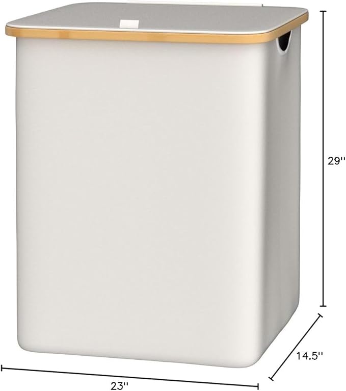 Hampers for Laundry Basket with Lid, 160L Extra Large Laundry Hamper 3 Section Dirty Clothes Hampers for Laundry Divided Laundry Basket Organizer for Bedroom,Laundry Room, Dirty Clothing Hamper, Beige