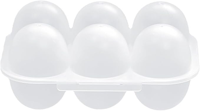 6 Grid Egg Holder Container Portable Carrier Box Hard Shell Storage Case With Lid For Camping Picnic And Travel Kitchen Organization