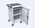 Laptop Charging Cart, White, Durable, 32 Devices, Fast Charging, Security Storage, Easy Use, Anti-Rust