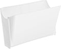 TOYANDONA Wall-mounted Foldable Sundries Organizer Box for Cosmetics and Mask Storage Plastic Makeup Storage Container Space-saving Design for Bathroom and Vanity Organization White Holder
