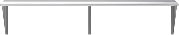 AmGood 18 in. x 72 in. NSF Stainless Steel Tubular Wall Shelf | Heavy-Duty Metal Shelving for Appliances & Equipment | Ideal for Kitchen, Restaurant, Garage, Laundry, Utility Room