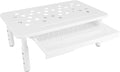 Bewinner Computer Monitor Stand Riser, Desk Organizers and Accessories with Drawer, Office Desk Accessories Metal Printer Laptop Stand20KG Bearing (White)