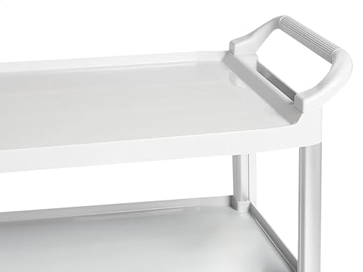 Amazon Basics 3 Shelves Utility Cart with 400 lbs Loading Capacity, Smooth move, Gray