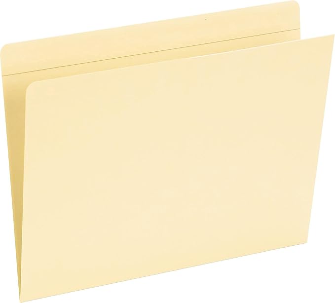 Pendaflex Pocket Folders, Straight Cut, Top Tab, Letter, Manila, 50 Per Box,(16651)