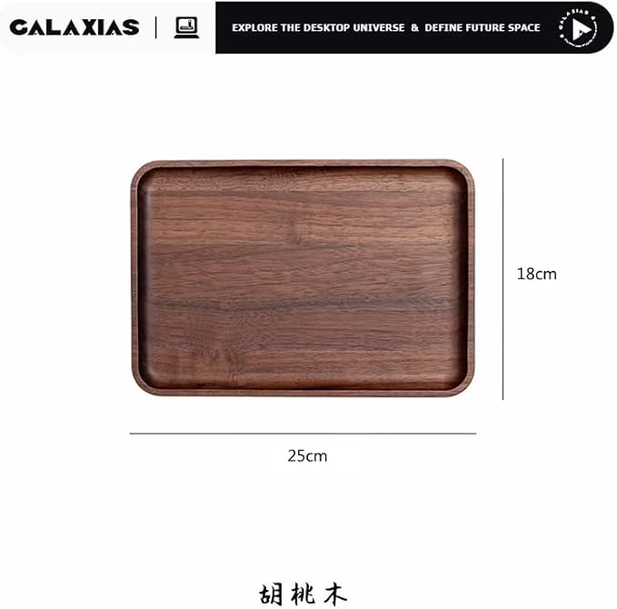Galaxias Desktop Drawer Storage Tray, Men's Storage Box, Made of Walnut Wood, a Beautiful Office Desk Accessory Suitable for Both Office and Home use.