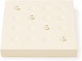 Oirlv Microfiber Diamonds Gemstones Jewelry Display Organize Tray Crystal Beads Holder for Stones Display Organizer Showcase(Beige)