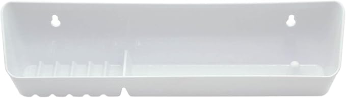 Aiwaiufu 11“ Kitchen Sink Front Trays Tip Out Tray Set 11 Inch Polymer Plastic White – 2Pack