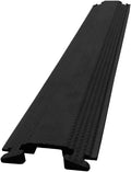 Kable Kontrol Drop Over Floor Cord Cover – 60” Inch Long 1 Channel Cable or Wire Protector – Rubber Ramp for Indoor and Outdoor Use – Black