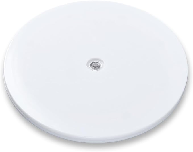 4 inch Small Lazy Susan Turntable Acrylic Ball Bearing Rotating Tray for Spice Rack Table Cake Kitchen Pantry Decorating Bathrooms, 20-lb Load Capacity (360˚ Rotation) – White