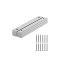 Super Strong Neodymium Rectangular Channel Magnet - 5.00" Length- 6 Pack,Pot Magnets with Matching Screws,Strong Rare Earth Magnets with Countersunk Holes,Magnetic Knife Tools Holder