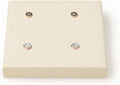 Oirlv Microfiber Jewelry Display Storage Tray Stud Earrings Tray Organizer Stud Earrings Jewelry Plate(Beige)