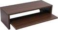 BAFOVY Desktop Monitor Stand Riser with USB Hub and Drawer, 20-Inch Wooden Desk Organizer for Laptop and Computer Screens, 15cm Height Adjustable Solution (Walnut Brown)