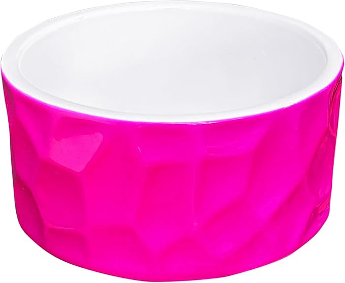 Paper Clip Holder Ceramic Paper Clip Holders Paperclips Holder Dispenser Cute Paper Clip Organizer for Desk Binder Clip Holder Bobby Pin Hair Clip Holder Gift for Office (Hot Pink)