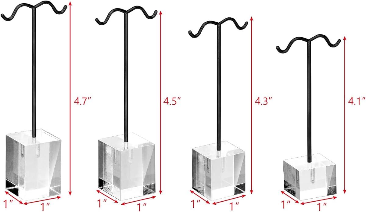 MOOCA Jewelry Display Set, Necklace Display Bust, Earring Organizer, Ring Holder Stand for Showcase and Store, Premium Fabric