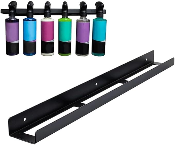 Wall Mounted Metal Spray Bottle Rack, Spray Bottle Holder, Universal-Detailing Spray Bottle Holder For Garage Organizes Up To Six 16oz Bottles