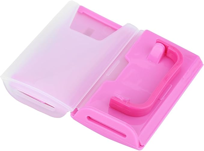 Spill Proof Milk Holder, Adjustable Milk Carton Holder with Handle for Kid Child (Green (Red)