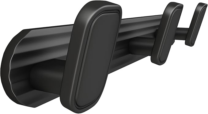 Coat Rack Wall Mount Black, 3 Hooks Rack Metal Coat Hanger Wall for Hanging Hat Purse and Robes, Towel Hook for Bathrooms and Entryway (1 Pack)