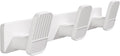 Coat Rack Wall Mount Coat Hooks - White Hook Rack with 3 Hooks Aluminum Wall Rack Hooks for Hanging Coat Hat Bag Towel Hanger Rustproof Coat Holder
