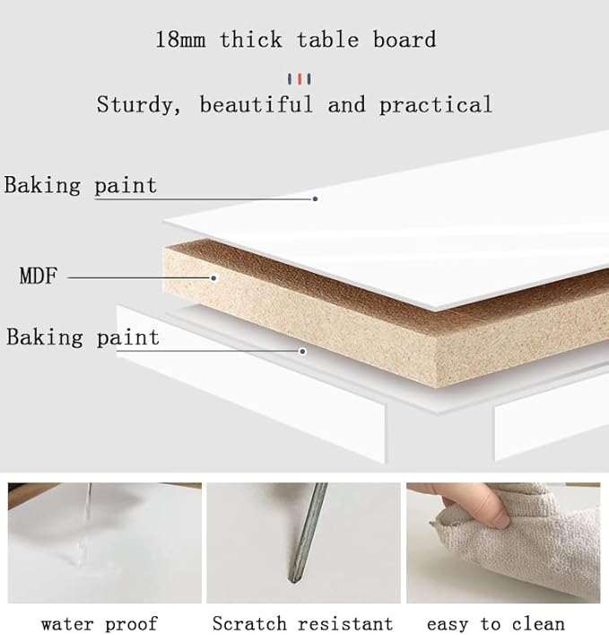 Wall Mounted Folding Table,White Floating Desk for Small Spaces,Stainless Steel Bracket Laundry Folding Table,Wall Folding Desk,Home Bars and Dining Establishments70x40cm /27.5" x 15.7"