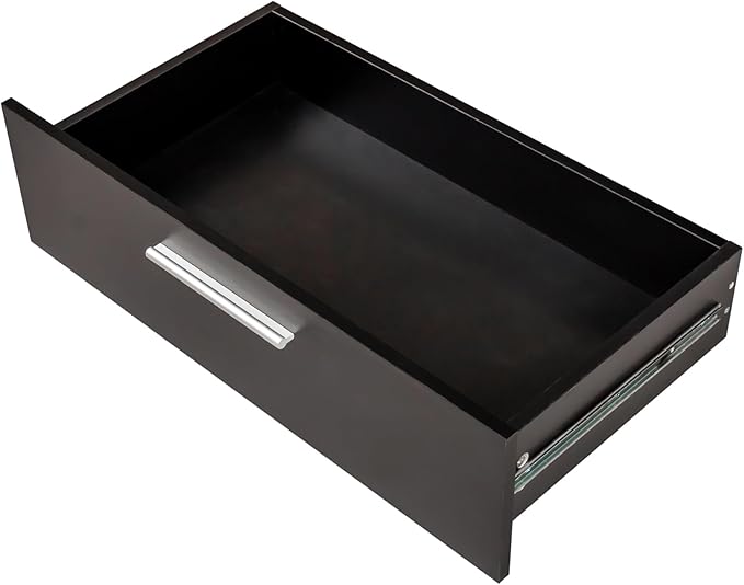 Karl home 6 Drawer Dresser, Wood Black Vanity Drawer Cabinet, Bedroom Storage Cabinet TV Stand, Large Dresser Storage Chest with Deep Drawers, Bedroom Furniture