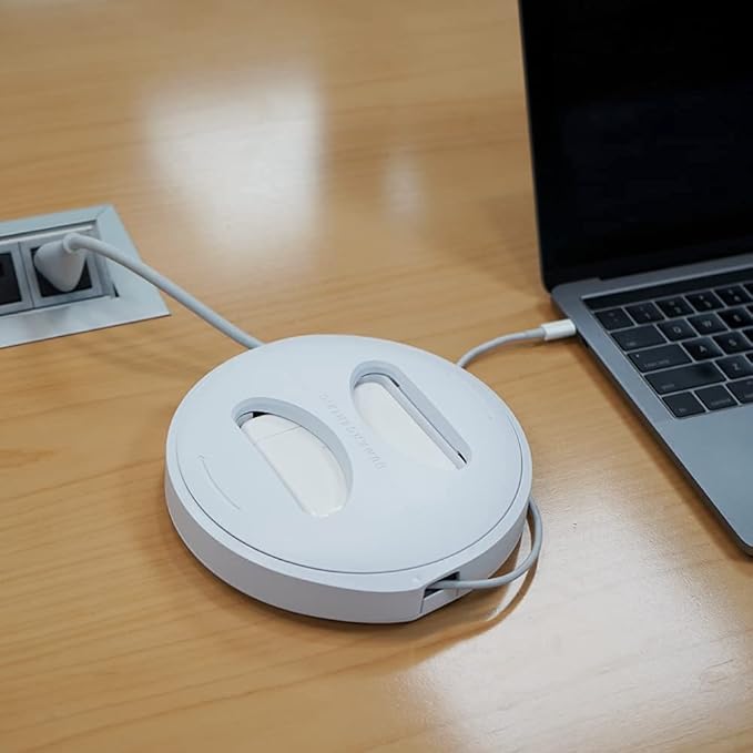 HumanCentric Cord Winder for Macbook Charger Organizer, Cable Reel for Macbook Chargers, Travel Mac Charging Case for USB-C 29W and 30W, Apple Macbook Pro + Air Power Cord Storage Protector, Small