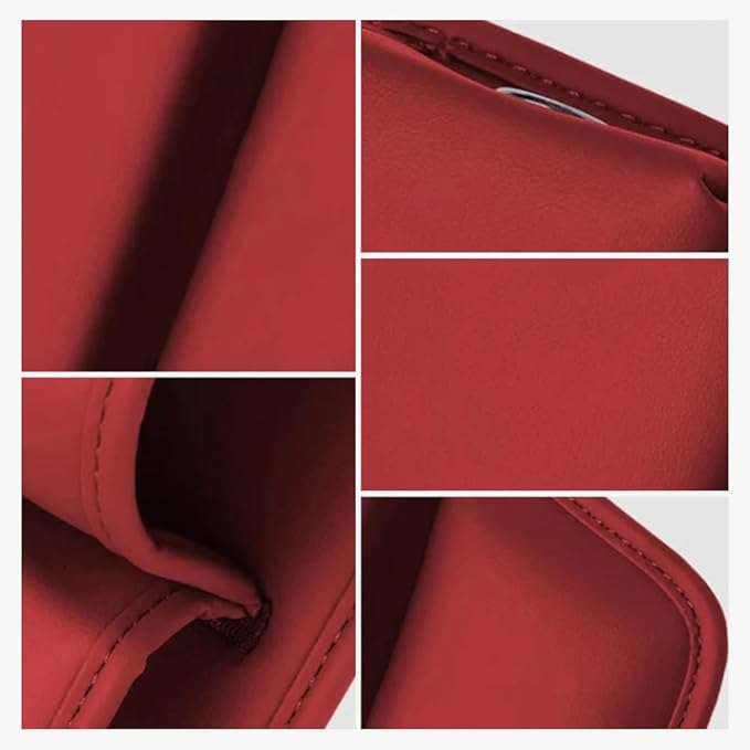 Car Leather Cup Holder Gap Bag,2025 Upgrade Car Storage Box with Cup Holder,Seat Storage Box Gap Filler Organizer for Glasses Phone Keys and Cards (Brown, Passenger Seat)