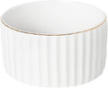 Paper Clip Holder for Desk Ceramic Paperclip Holders, Office Desktop Paperclips Binders Dispenser Organizer, White