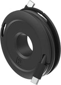 Side Winder Mini and Max Headphone, Earbud and Charging Cable Winder and Organizer Perfect for Wrapping Earbuds and Cords for Travel and Organization (Black, Max)