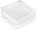 Huang Acrylic Clear Square Paper Napkin Holder | For Cocktails, Hosting, Picnics, Weddings, Parties | Long Lasting Premium Acrylic Construction