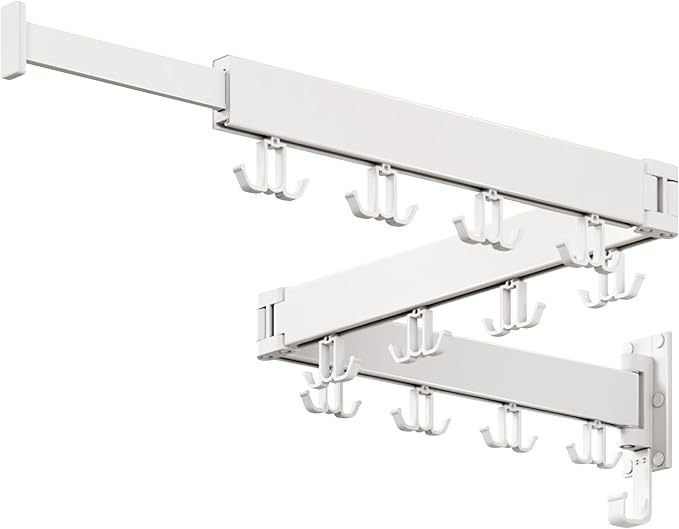 Drying Rack Clothing Wall Mounted,Clothes Drying Rack,Laundry Drying Rack,Collapsible Dying Racks for Laundry,Foldable Clothes Dryer Rack,Clothes Hanger Rack Wall Mount
