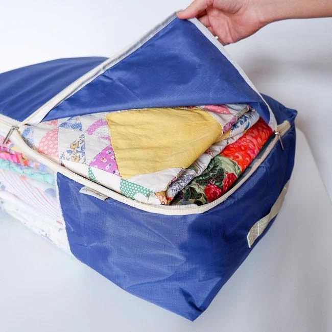 Quilt Storage Bag - Standard Size (22L x 15"W x 8"H) - Night Fall Blue"