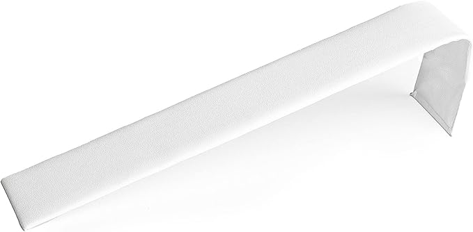 Novel Box 6 Pack Bracelet/Watch Ramp White Leatherette 2x8.25x2 Inches - Slim and Sleek Ramps for Jewelry Display - Bracelet Holder Organizer Stand for Wedding, Selling & Personal Use