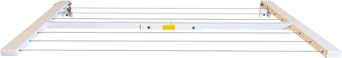 2 in 1 Balcony and Wall Mounted Drying Rack – Aluminum Clothesline for Outdoor Use – Space-Saving Laundry Solution for Small Apartments (47,24" x 20,47")