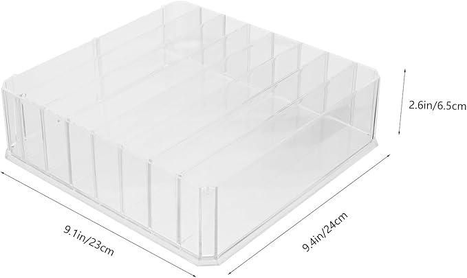 Makeup Palettes Holder Transparent Desktop Organizer with Design for Eyeshadow Blusher Lipstick Storage Practical Makeup Stand for Vanity Countertop and Cosmetic Case