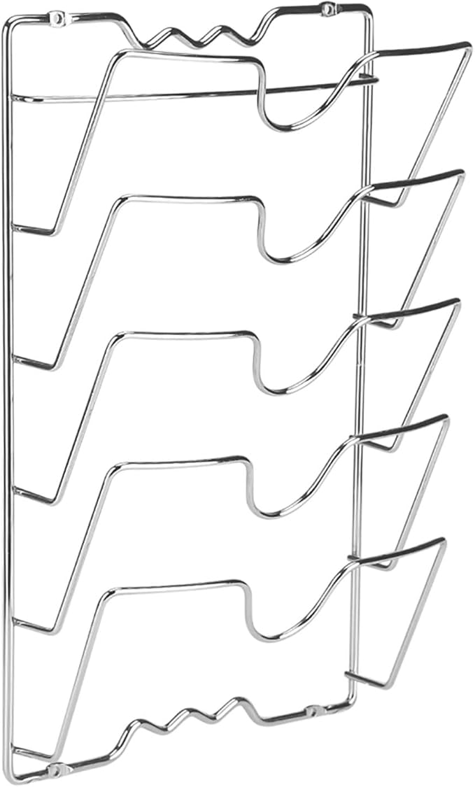Keenso Heavy Duty Pan Lid Holder Creates Space Efficiently for Kitchen Cabinet Organization