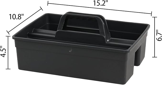 6 Packs Cleaning Storage Caddy with Handle, Plastic Cleaning Supplies Caddy Shower Caddy