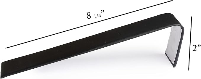 Novel Box 6 Pack Bracelet/Watch Ramp Black Leatherette 2x8.25x2 Inches - Slim and Sleek Ramps for Jewelry Display - Bracelet Holder Organizer Stand for Wedding, Selling & Personal Use