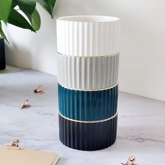 Paper Clip Holder for Desk Ceramic Paperclip Holders, Office Desktop Paperclips Binders Dispenser Organizer, Green