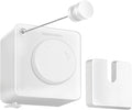 Retractable Clothesline Indoor, Non-Sagging Outdoor Clothes Line retracting,15.4 Ft Heavy-Duty Clothes Drying Laundry Line,Wall Mounted Stainless Steel Line (White)