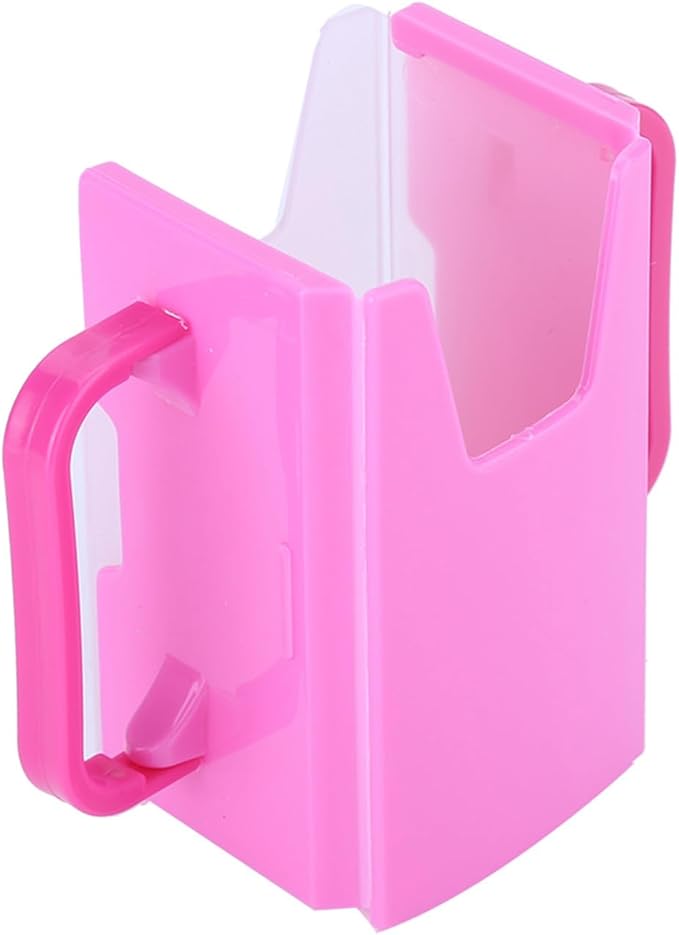 Spill Proof Milk Holder, Adjustable Milk Carton Holder with Handle for Kid Child (Green (Red)