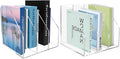 Acrylic Paper Tray Stackable Letter Organizers, Clear Paper Tray Desk Organizer, 3-Tier, Desk A4 File Holder for Office Document Desktop File Tray-2pack