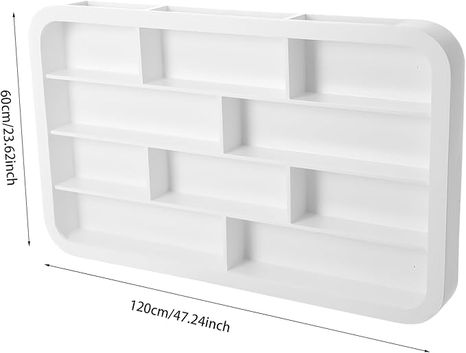 Wall Mounted Nail Polish Racks 4 Tier Hanging Nail Polish Storage Holder Cosmetic Display Stand Nail Polish Shelf Organizer for Home Salon Business Spa