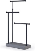 SRIWATANA Jewelry Organizer Display Extra Tall Necklace Holder 3 Tier Jewelry Tree Stand, Gift Idea (Weathered Grey & Black)
