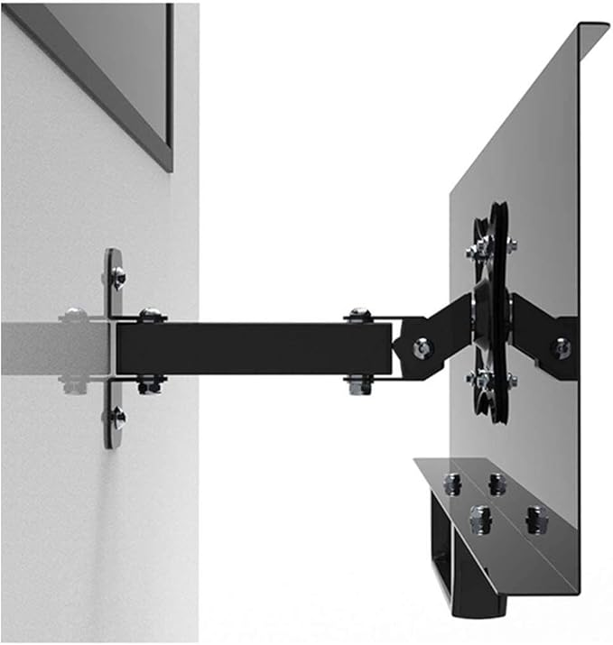 Adjustable Keyboard Tray Under Desk with Ergonomic Mouse Support, Horizontal Rotation and Telescopic Arm Stand for Office Use