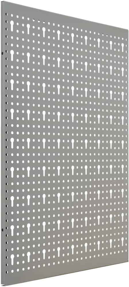 Wall-Mounted Peg Boards 3 pcs 15.7"x22.8" Steel 145349