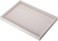 Mornajina 9" x 5.7" Velvet Jewelry Tray Jewelry Display Tray, Stackable Empty Plate Trays for Earrings Necklaces Bracelet Rings Display Showcase - Beige