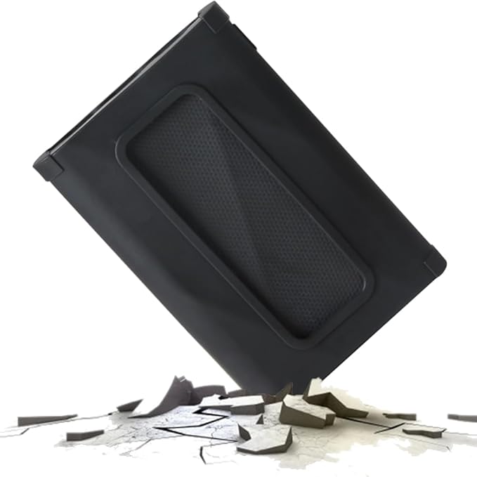 Hermitshell Silicone Carrying Case Replacement for Samsung T9 Portable SSD 2TB / 4TB / 1TB (Black, Silicone Case)